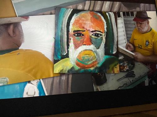 CODO pintando um retrato